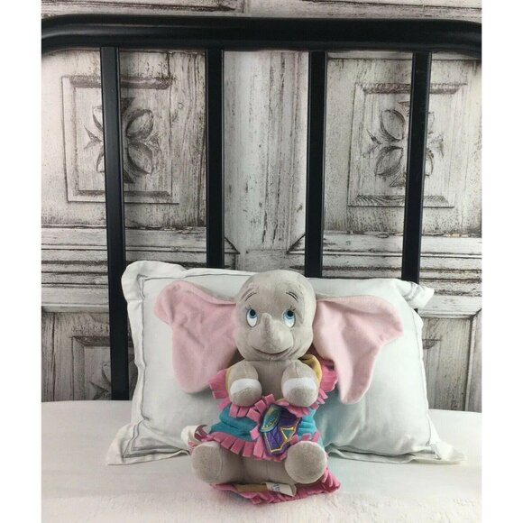 Disney Babies Baby Dumbo w/ Blanket Plush Stuffed Animal 11" Elephant Circus - Picture 2 of 11